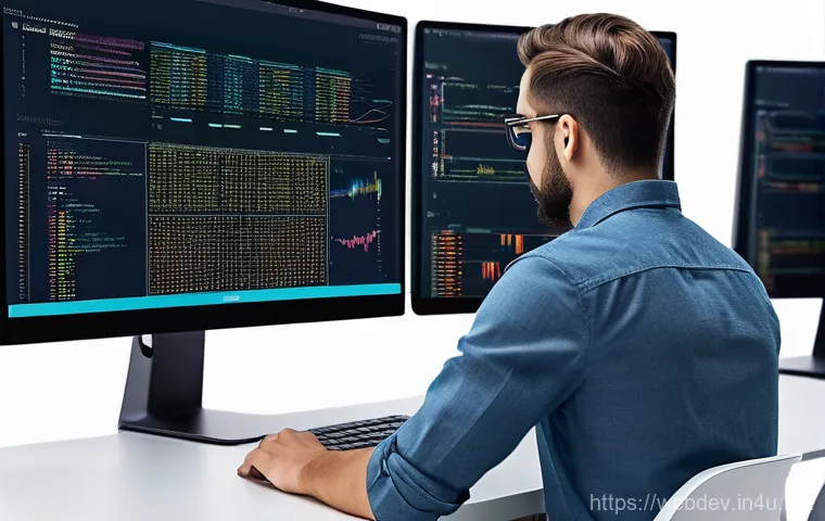 웹개발자 서버 인프라 관리 - **Prompt:** A focused backend developer, gender-neutral, wearing a comfortable hoodie, immersed in a... 웹개발자 서버 인프라 관리 - **Prompt:** A focused backend developer, gender-neutral, wearing a comfortable hoodie, immersed in a...